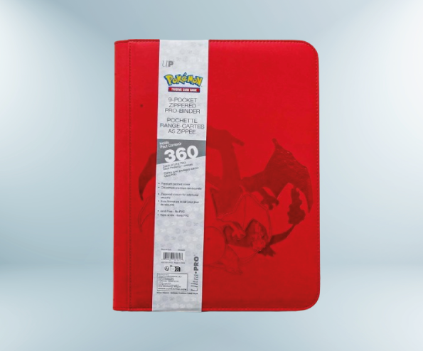 Ultra-PRO: Pokémon Elite Series 9-Pocket Zippered Premium PRO-Binder - Glurak Sammelmappe
