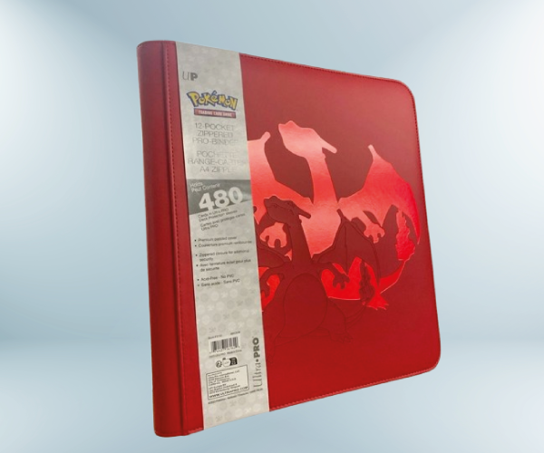 Ultra-PRO: Pokémon Elite Series 12-Pocket Zippered Premium PRO-Binder - Glurak Sammelmappe